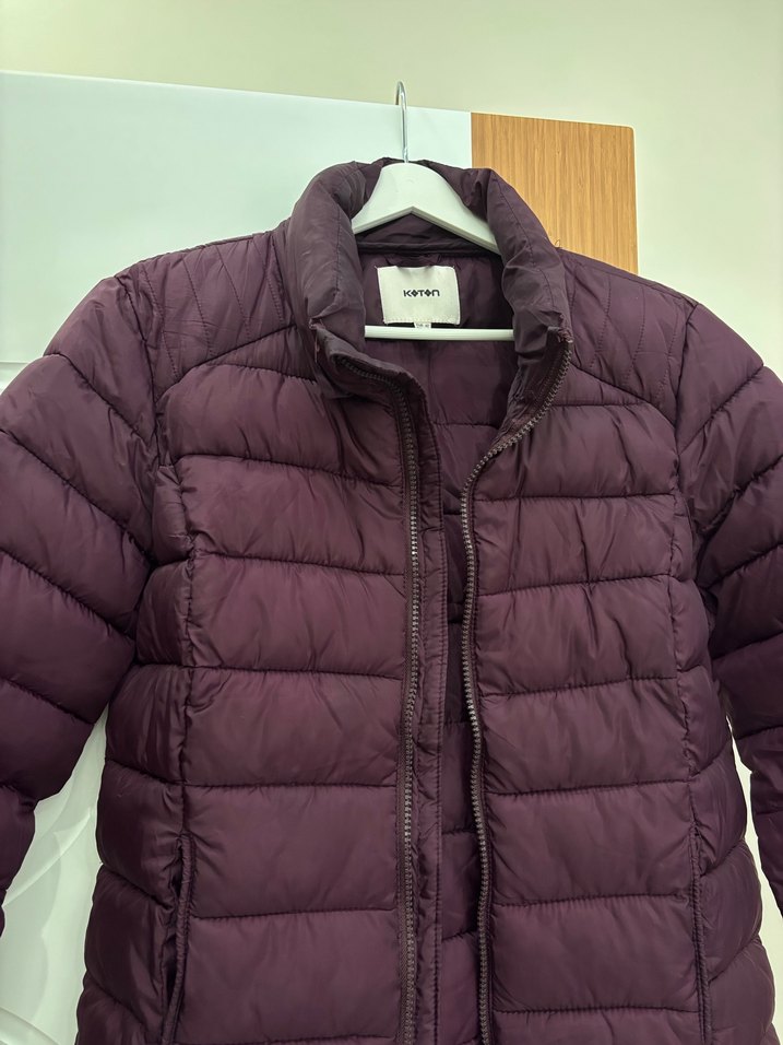 Koton Bordo Kadın Şişme Mont - Görsel 2