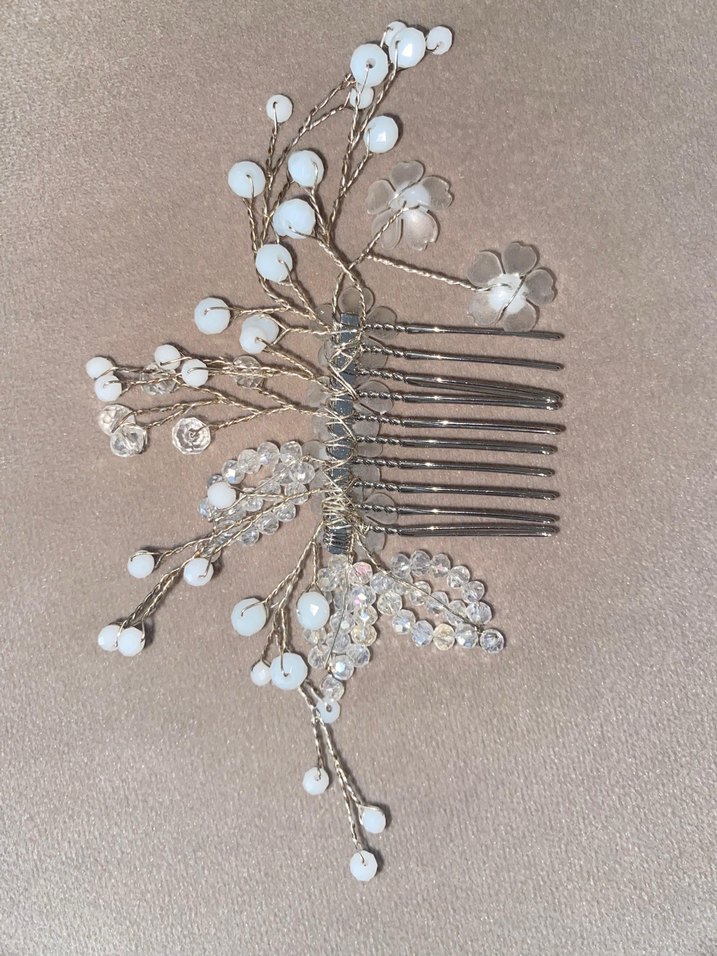 Çiçek desenli saç aksesuarı, sorunsuz - Görsel 5