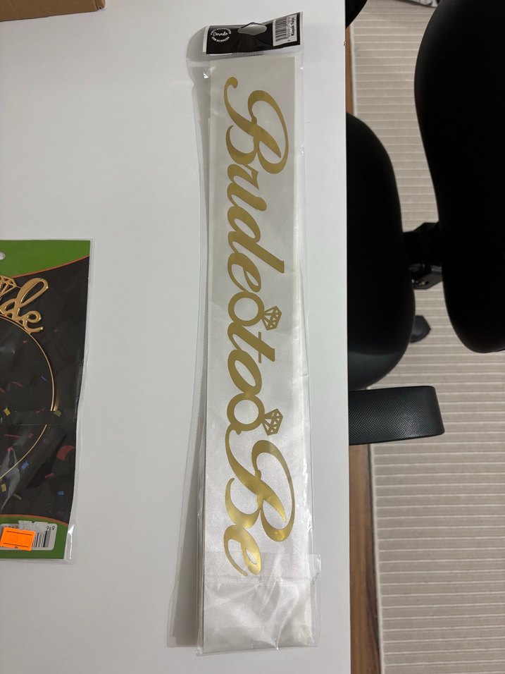 Hiç kullanılmadı - Bride to Be Parti Aksesuarları taç ve kuşa - Görsel 3