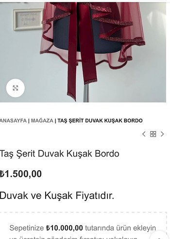 Diğer Seda Kurt Duvak Kuşak Seti Bordo