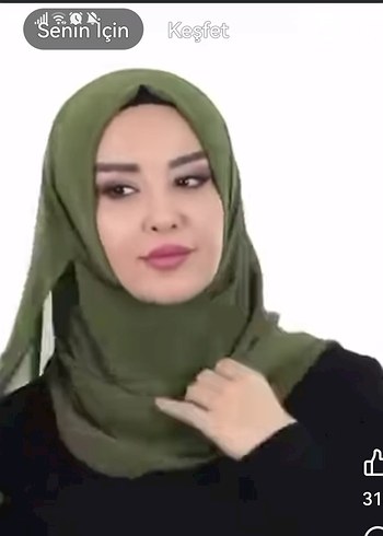 Drapeli Haki Kadın Şal - Diger