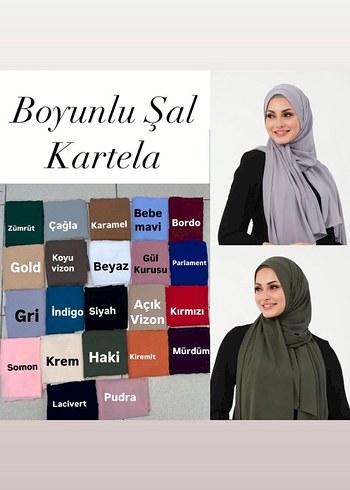 Hazır boneli şal yeni