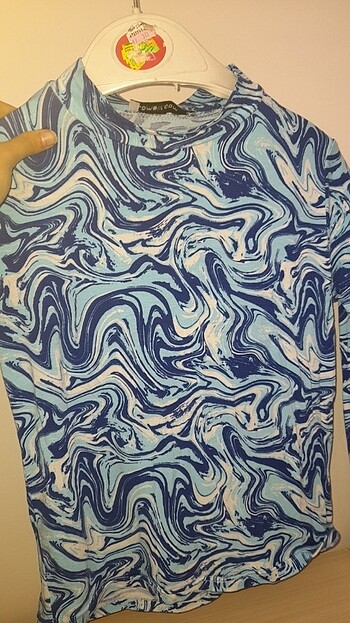 Ebru desenli bady m beden lamelif giyim - Görsel 2