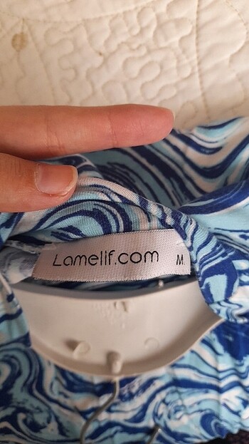 Ebru desenli bady m beden lamelif giyim - Görsel 4