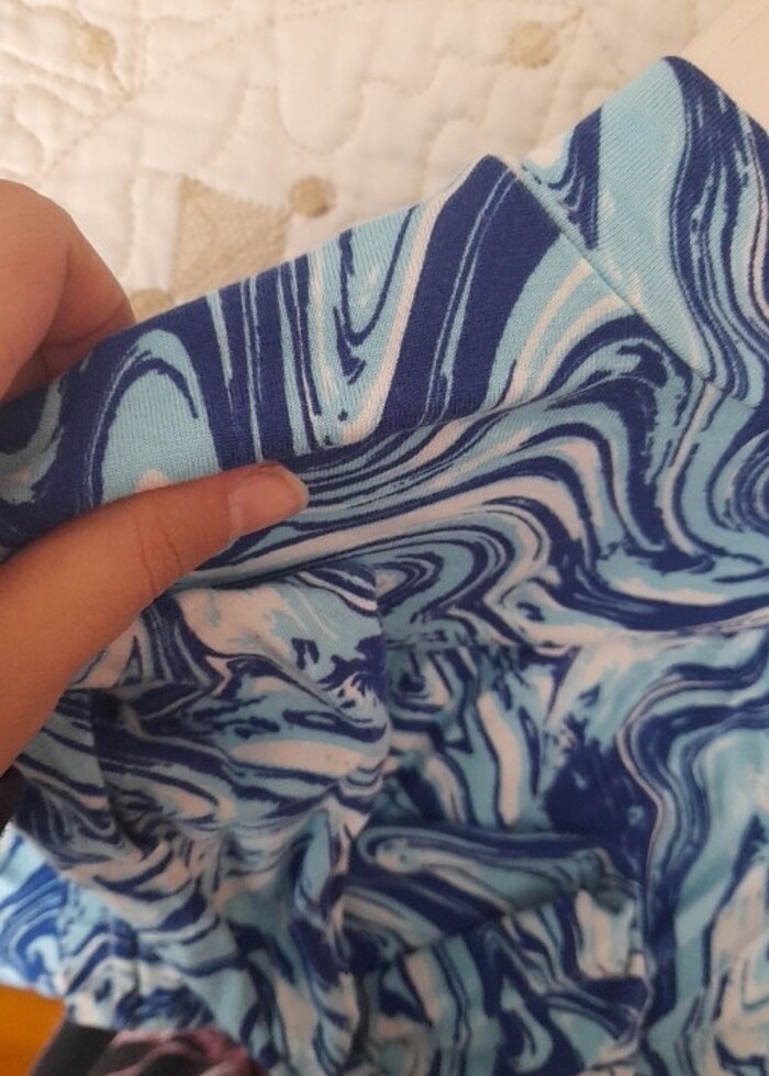 Ebru desenli bady m beden lamelif giyim - Görsel 5