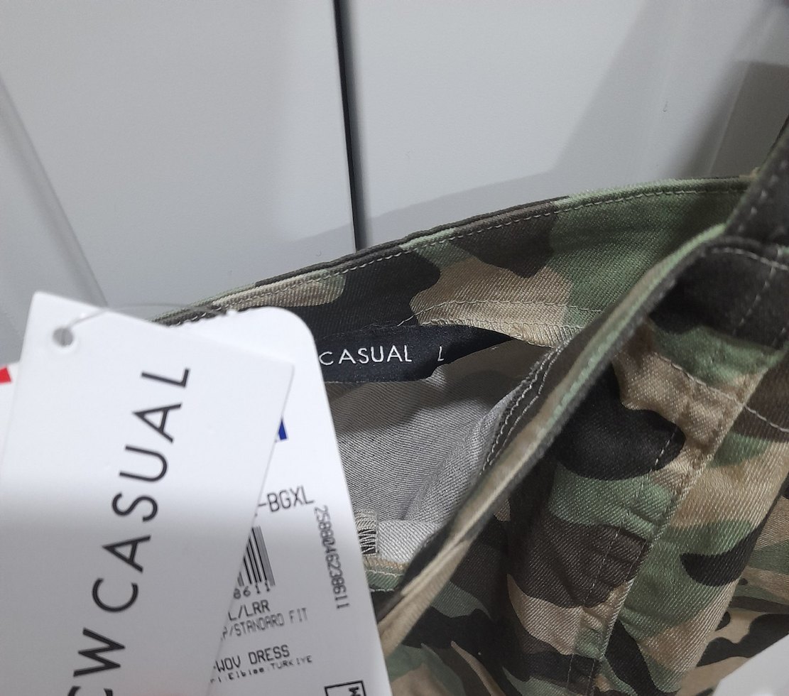 Kadın Kamuflaj Midi Elbise - Görsel 3