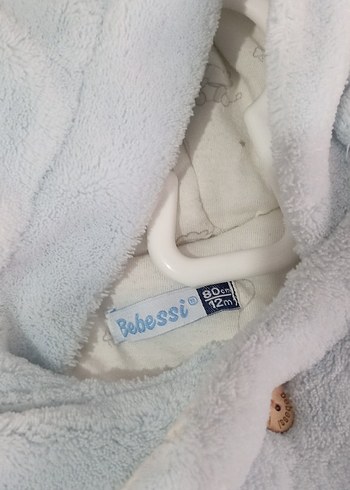 Kapüşonlu Erkek Bebek Mavi Tulum - Görsel 2