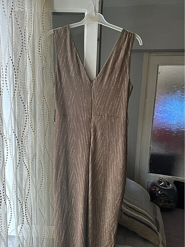 Gold elbise - Görsel 3