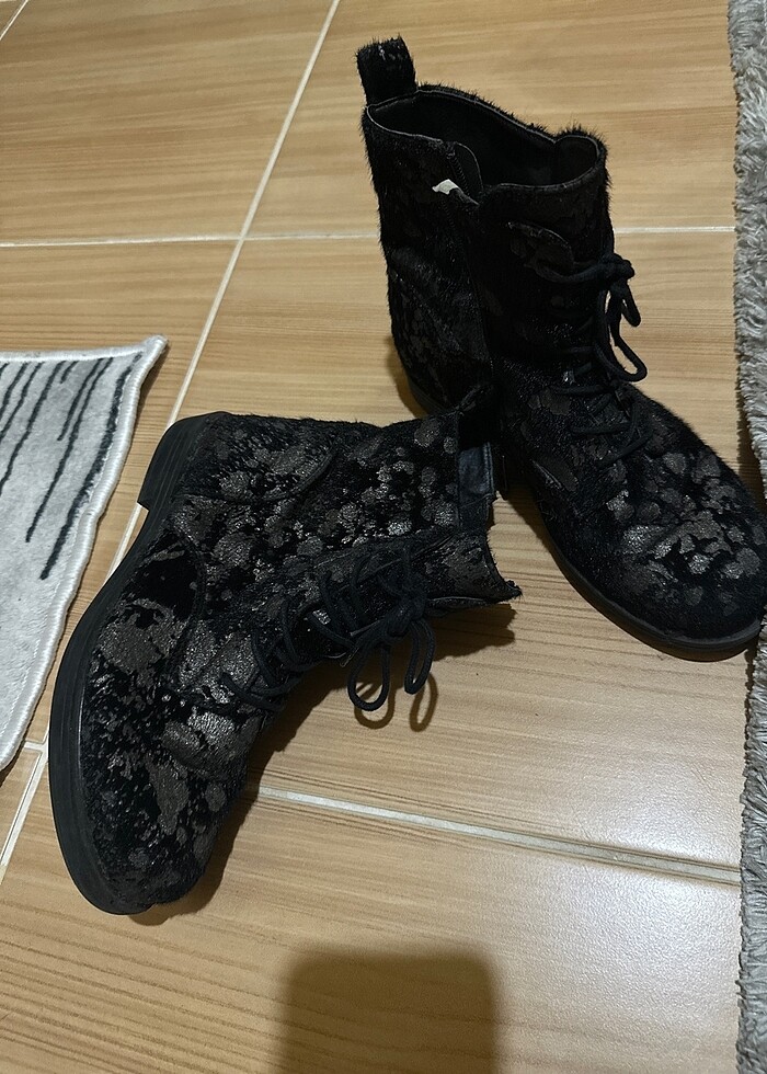 Siyah yarım bot - Görsel 3