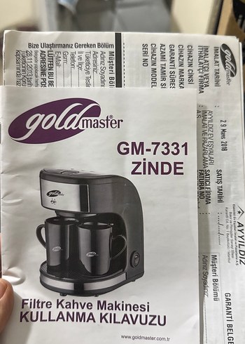 Goldmaster Zinde Filtre Kahve Makinesi GM-7331 - Görsel 5