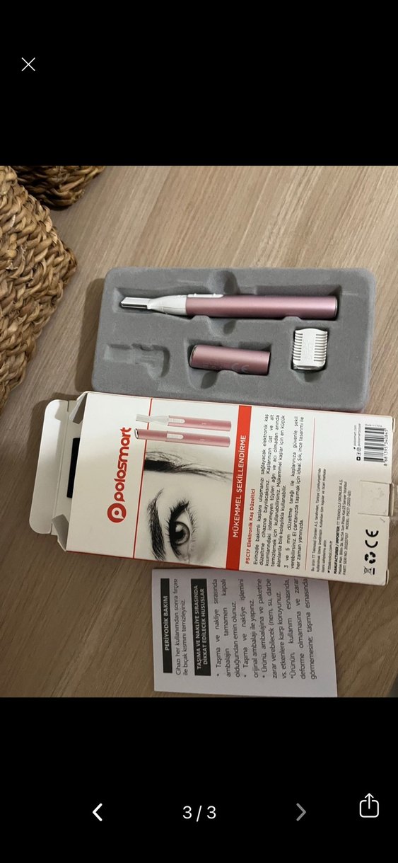 Pastel Bej Elektronik Kaş Düzeltici - Görsel 3