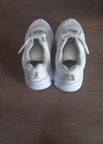 Kız Çocuk Beyaz Spor Ayakkabı Velcro - Görsel 2