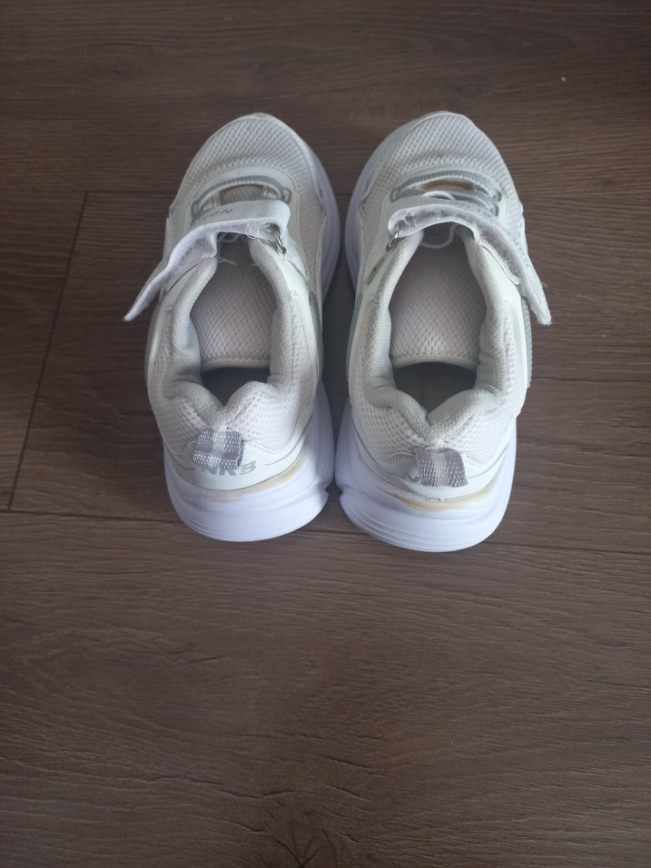 Kız Çocuk Beyaz Spor Ayakkabı Velcro - Görsel 2