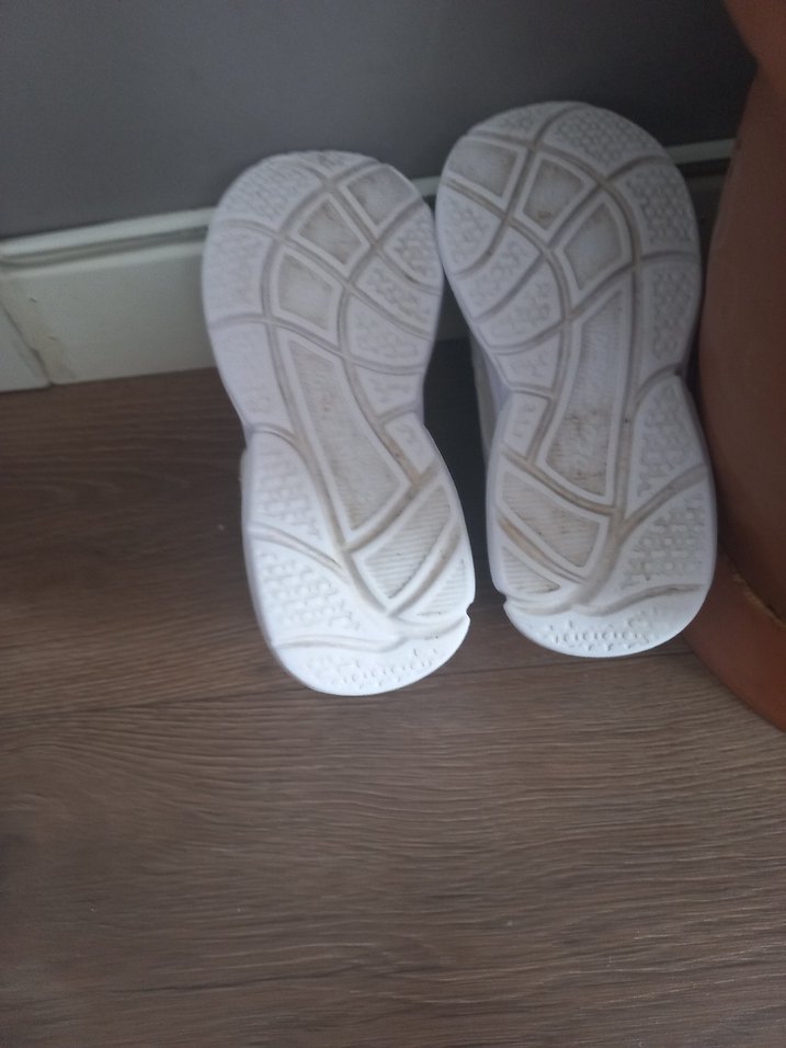 Kız Çocuk Beyaz Spor Ayakkabı Velcro - Görsel 3