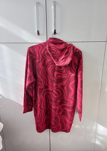 Bordo Uzun Kollu, Bağcıklı Kadın Sweatshirt - Görsel 2