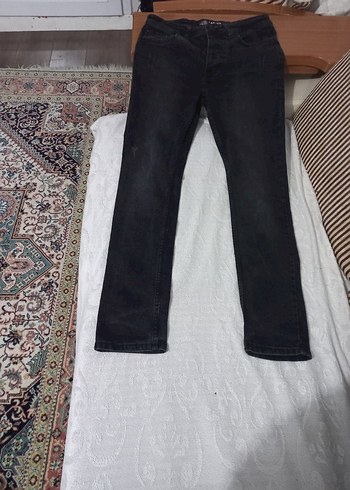 Erkek Siyah Kemerli Regular Fit Denim Pantolon - Görsel 3