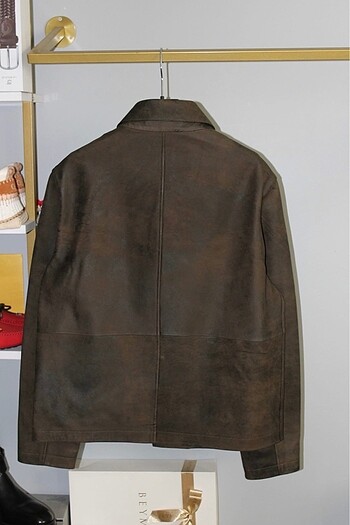 m Beden Massimo Dutti Deri Ceket