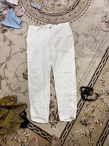 Zara erkek keten pantolon