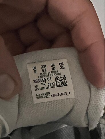 43 Beden Orijinal Puma spor ayakkabı