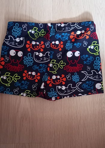 Çocuklar için Renkli Baskılı Mayo Şortu 2 3 yas - Görsel 2