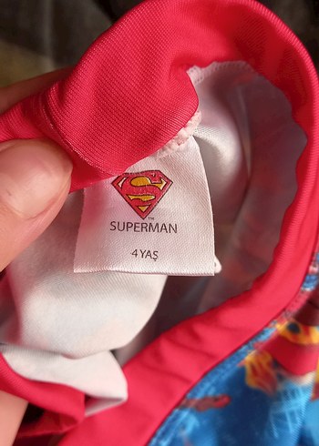 Renkli Baskılı Superman Erkek Çocuk Mayo - Görsel 3
