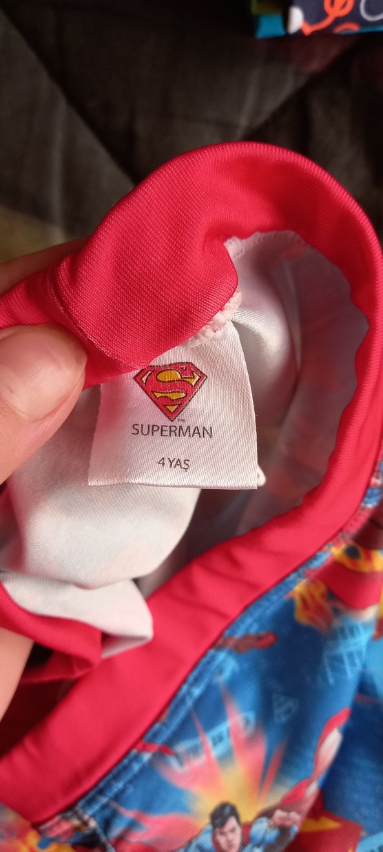 Renkli Baskılı Superman Erkek Çocuk Mayo - Görsel 3
