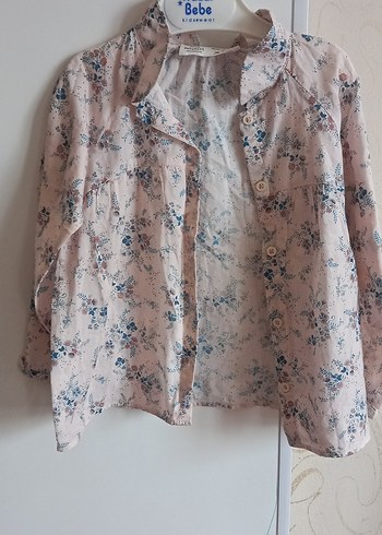 Bohem Stil Bej Kız Gömlek 2 3 yaş - Görsel 2