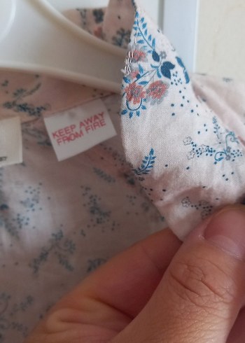 Bohem Stil Bej Kız Gömlek 2 3 yaş - Görsel 4