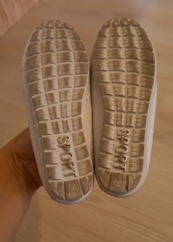 Kız Çocuk Beyaz Yılan Desenli Bağcıklı Loafer - Görsel 4