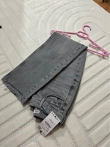 xs Beden Zara straight leg hıgh waist Jean
