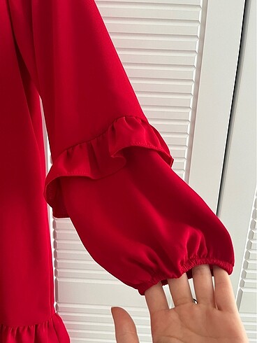 xs Beden Kırmızı tunik - elbise