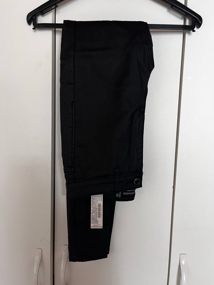 Siyah mumlu Kadın pantolon - Görsel 2