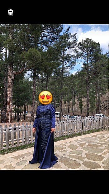 Saten taşlı abiye