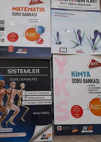 AYT Matematik, Sistemler, Kimya Soru Bankası Seti