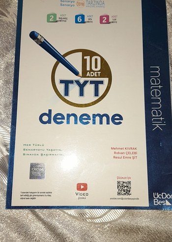 10 Adet TYT Matematik Deneme Kitabı