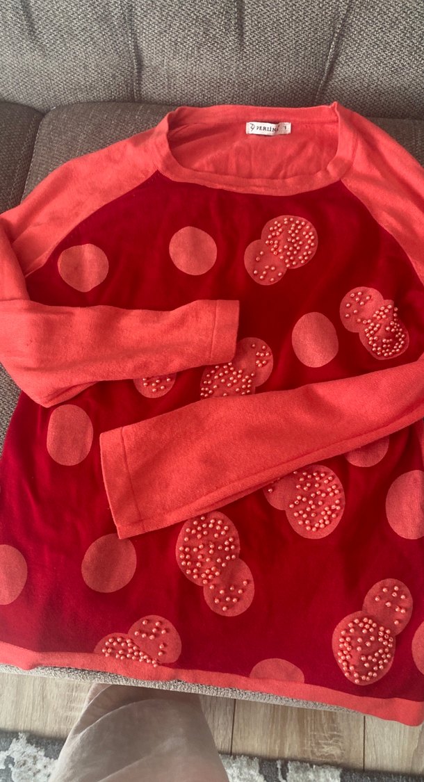 Perlina Kırmızı Uzun Kollu - Görsel 3