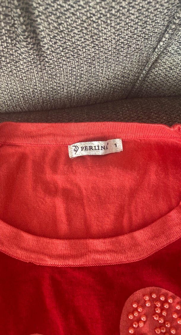 Perlina Kırmızı Uzun Kollu - Görsel 2