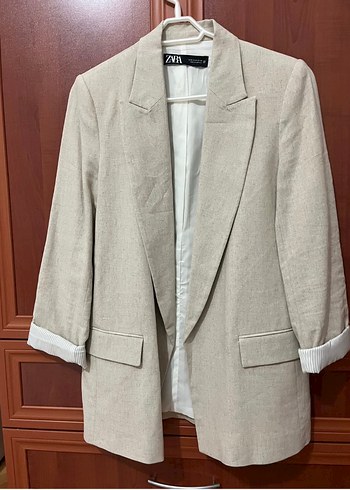 Zara Bej Zara Blazer Ceket