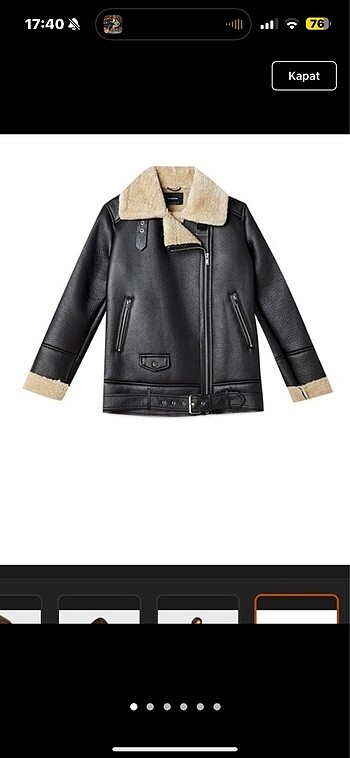 Stradivarius biker mont