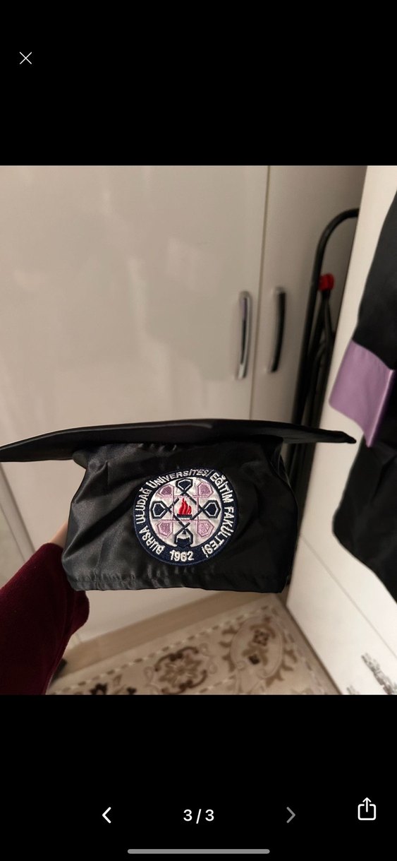 Bursa Uludağ eğitim fakültesi cüppe ve kepi - Görsel 3