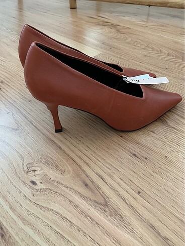 37 Beden camel Renk Mango Stiletto Ayakkabı