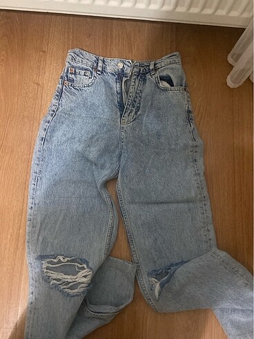 Zara geniş paça jean