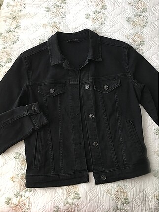 Siyah jean/kot ceket