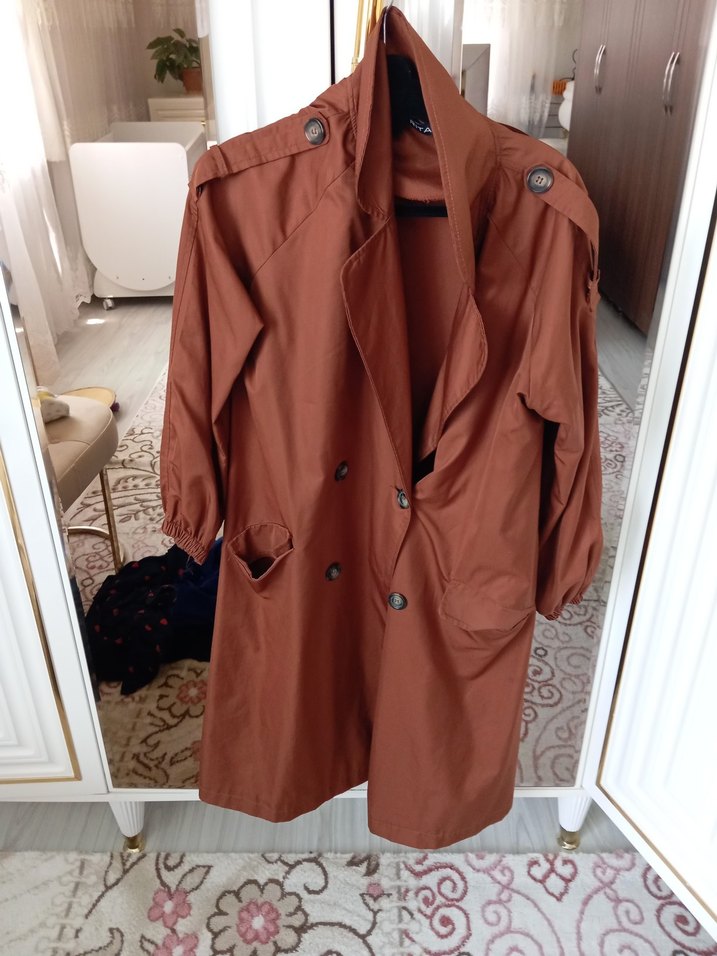 Düğmeli trençkot - Görsel 2