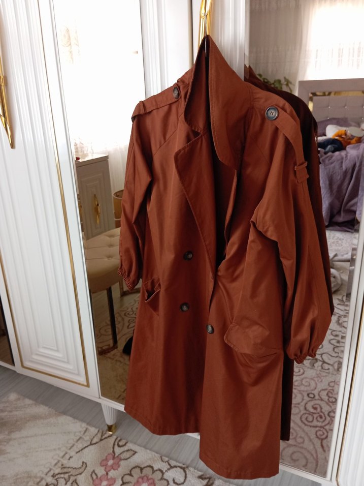 Düğmeli trençkot - Görsel 3