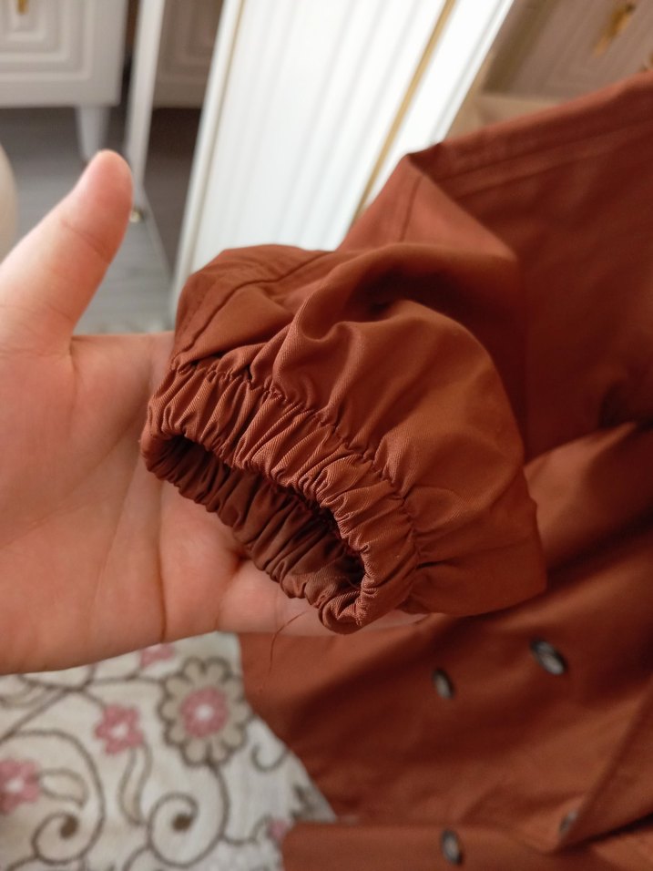 Düğmeli trençkot - Görsel 4