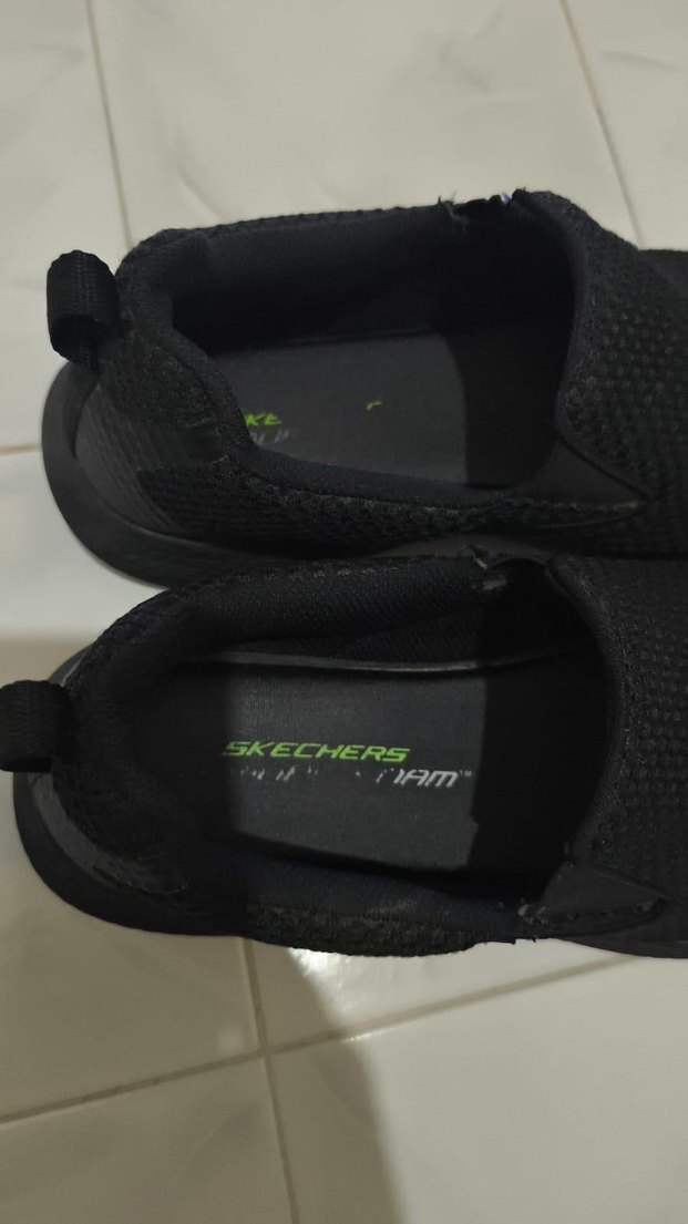 Siyah Cırt Cırtlı Blok  Spor Ayakkabı - Görsel 2