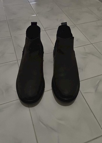 Siyah Erkek Sokak Tarzı Cırt Cırtlı Bot - Görsel 2