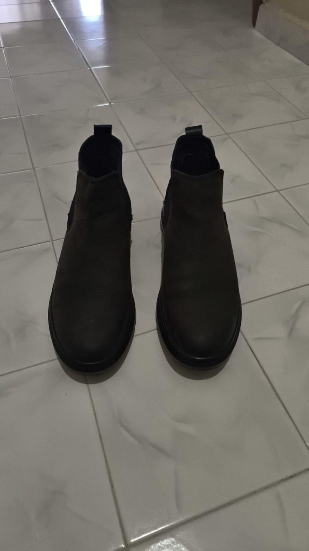 Siyah Erkek Sokak Tarzı Cırt Cırtlı Bot - Görsel 2