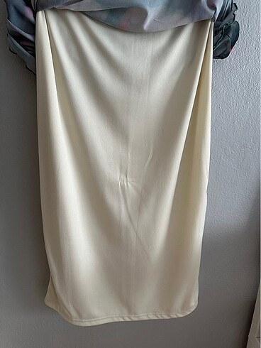 Kalem Batik Tül Midi Etek - Görsel 4